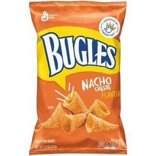 Bánh Snack hình nón vị phô mai Bugles Nacho Cheese 212g