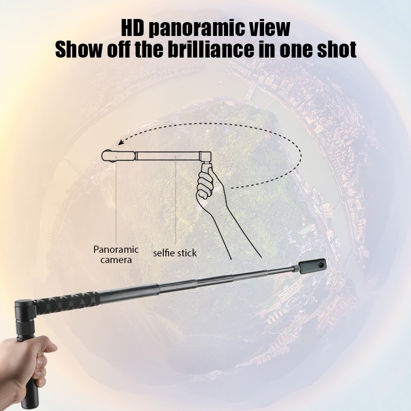 Mới Gậy selfie Sợi carbon Siêu Dài 1.2m Vô Hình Cho insta360 x3 / x2 / for dji action 3 / gopro
