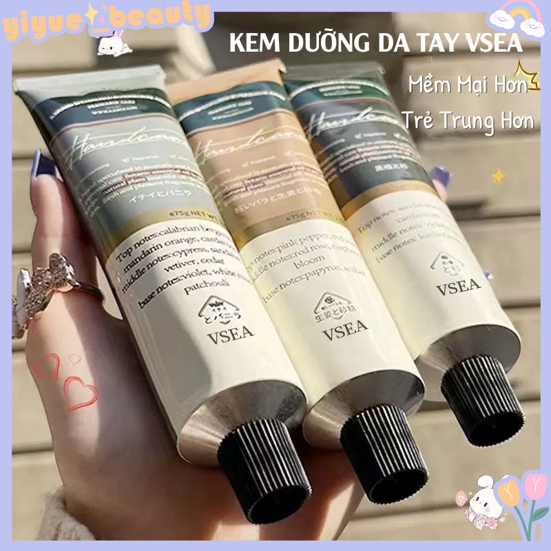 Kem Dưỡng Da Tay Hương Nước Hoa Quyến Rũ VSEA Dạng Tuýp Bằng Nhôm Cao Cấp Trẻ Hoá Làn Da HB