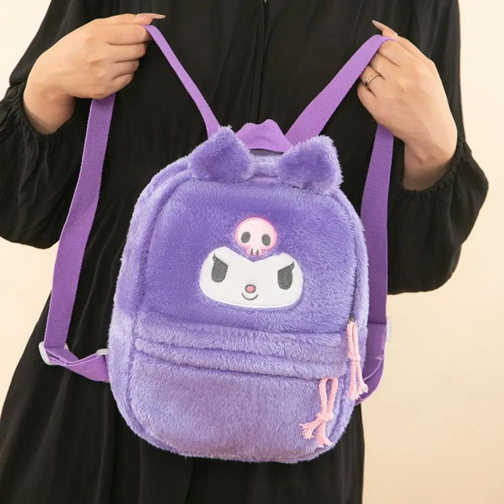 Sanrio Ba Lô Đeo Vai Cỡ Lớn Họa Tiết hello kitty kuromi mymelody cinnamoroll Nhồi Bông Dễ Thương Cho Nữ