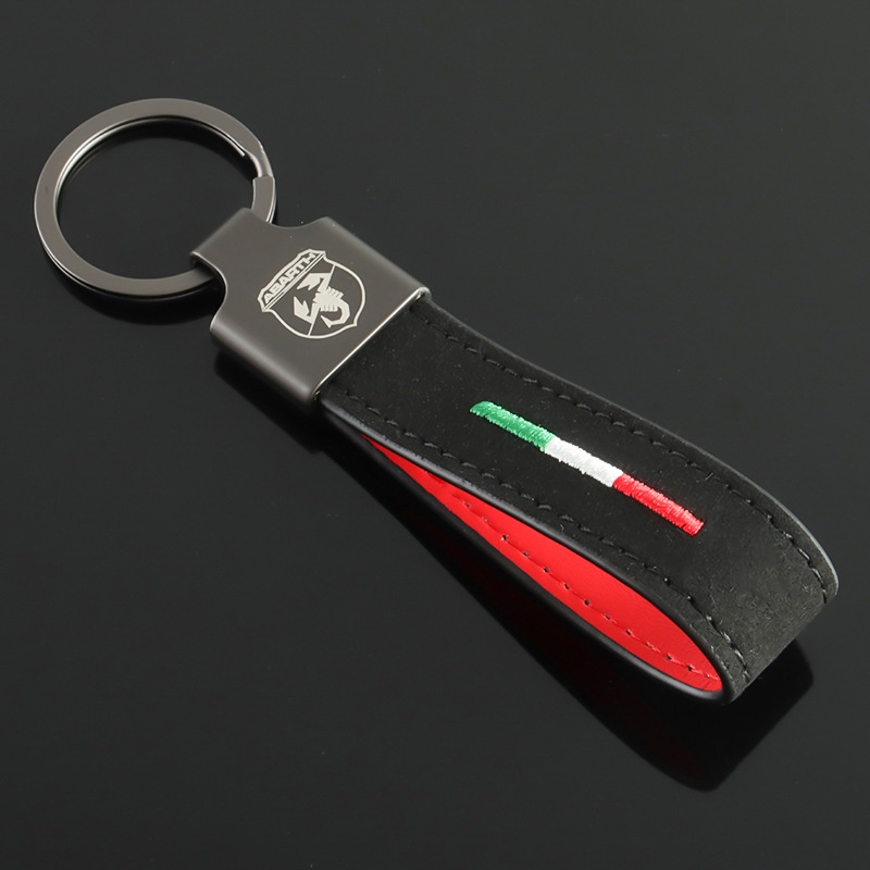 Móc Chìa Khóa Bằng Da Lộn Cho fiat 500 abarth logo zerocento 1100 Scorpion