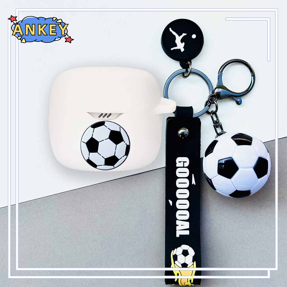 For JBL Club Pro+ / Tour Plus / Pro 2 Earphone Silicone Case Boy Cute Earbuds Soft Protective Headphone Cover Headset Skin with Pendant