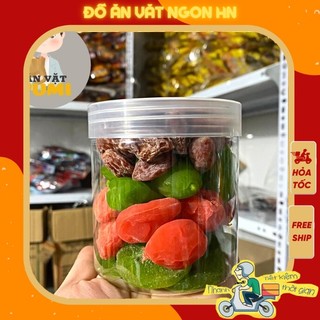 Ô mai mix vị 400g ô mai ăn vặt các vị đào kiwi ngon ngọt hấp dẫn