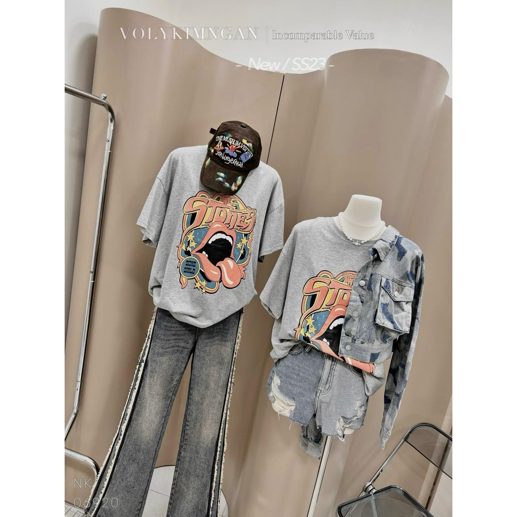 Áo some.girl pull.bear xám ghi tl