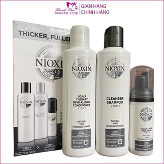 Bộ dầu gội Nioxin TrialKit chống rụng tóc System 2 150ml 2023