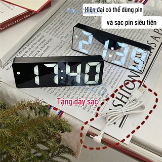 Đồng hồ led để bàn trang trí decor điện tử đẹp, Đồng hồ để bàn, đồng hồ Led để bàn, đồng hồ báo thức Myd.23
