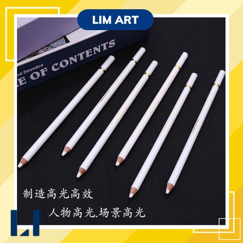 Bút chì than trắng vẽ phát thảo