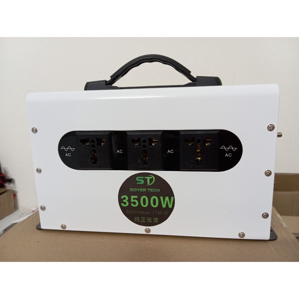 Bộ chuyển đổi điện Sin Chuẩn 24V-3500W -Bộ Đổi Nguồn 24V sang 220V Sin Chuẩn mẫu mới - PL 24V ST Trắ