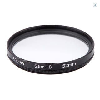 Andoer 52mm UV+CPL+Close-Up+4 +Star 8-Point Filter Circular Filter Kit Circular Polarizer Filter Macro Close-Up Star 8-Point Filter with Bag for  Canon Pentax  DSLR Camera