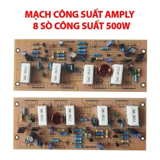 Board ampli 250W x 2 kênh 500W sử dụng 8 sò C5200 và A1943