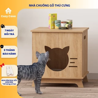 Nhà Chuồng Gỗ Thú Cưng Giá Rẻ Cho Chó Mèo - GP203/GP205