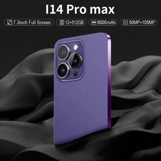  I14 Pro Max điện thoại di động 16+512GB thông minh máy ảnh hd màn hình lớn 7.3 inch 4G Smartphone Android