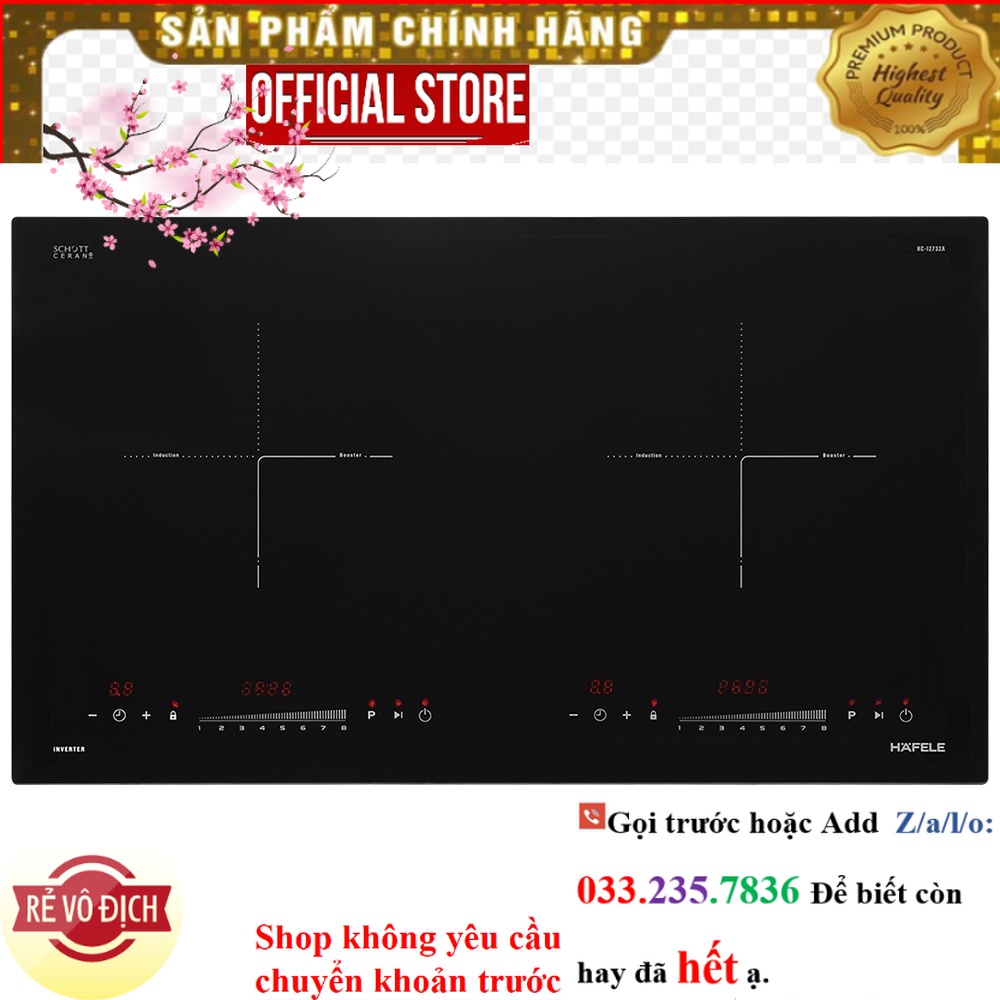 {New} Bếp từ 2 vùng nấu Hafele HC-I2732A 536.61.726