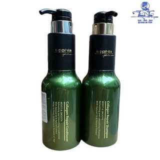 Cặp gội xả phục hồi tóc hư tổn Sophia Collagen Platinum 500mlx2 ( Hàn Quốc) 