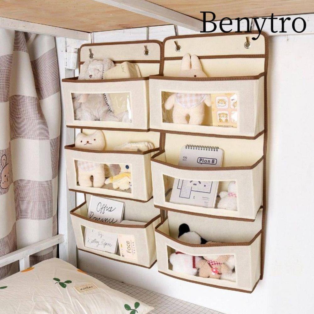  Kệ sắp xếp BENYTRO Túi đựng đồ treo trên cửa 1   2   3 lớp đồ lặt vặt bằng vải không dệt dễ thương Đồ lót đựng đồ lót cho phòng ngủ Mỹ phẩm Đồ chơi 