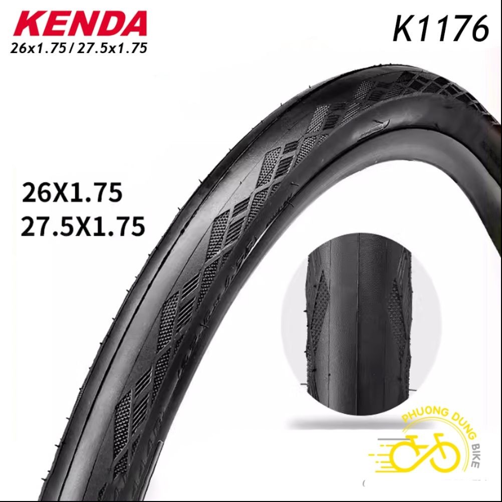 Lốp (Vỏ) trọc xe đạp KENDA K1176 26×1.75 / 27.5×1.75 – 1 Cái