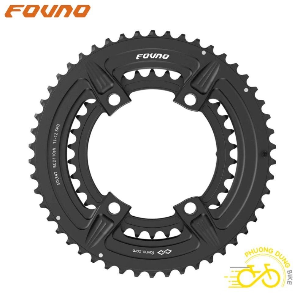 Bộ 2 đĩa rời nhôm xe đạp FOVNO 110BCD 34-50T (4 ỐC)
