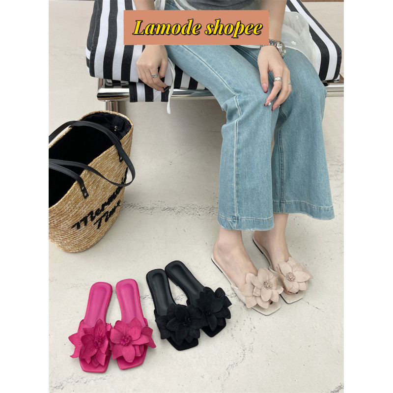 [Lamode] Dép sandal phẳng mùa hè 2024 cho phụ nữ