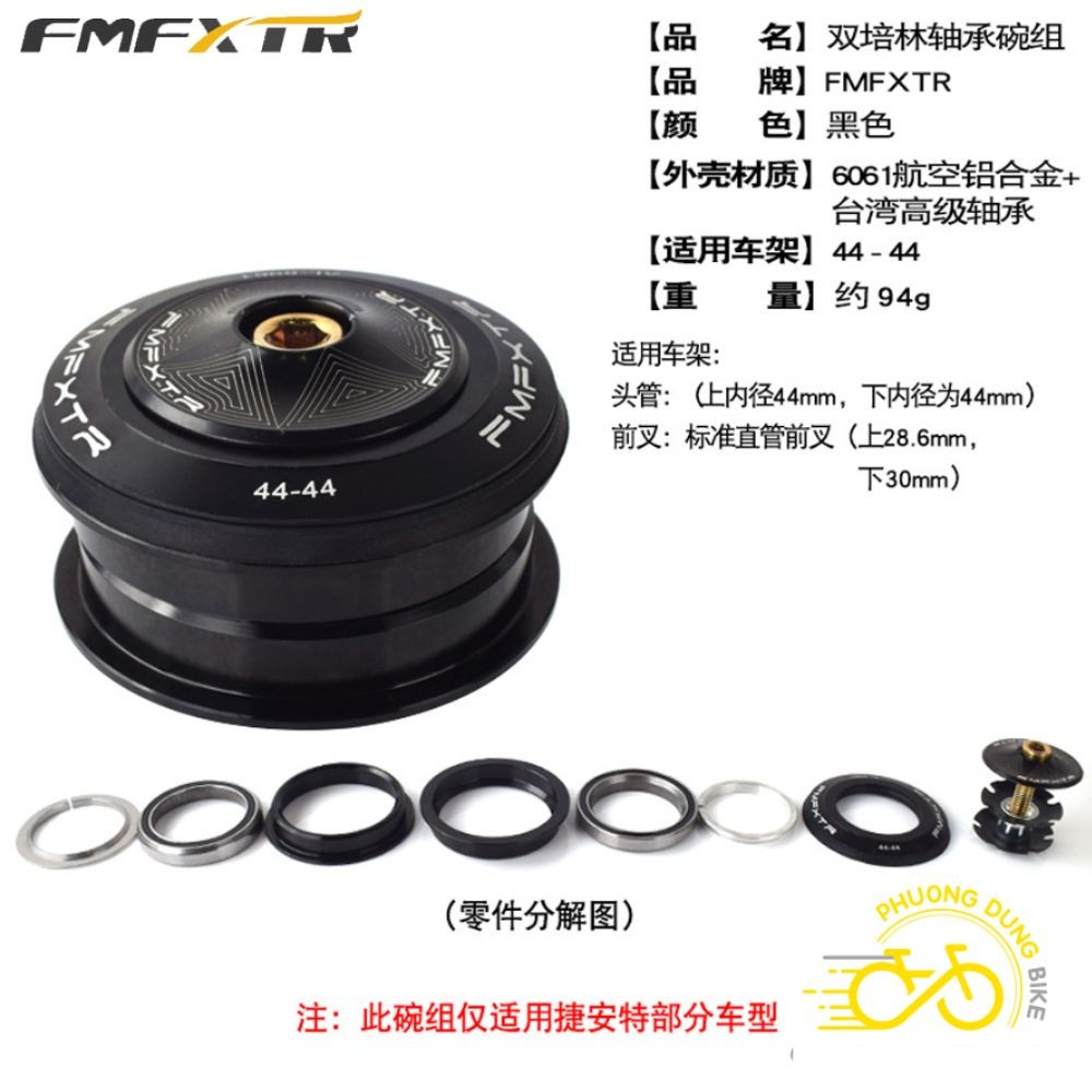 Chén cổ bát phốt thả bạc đạn xe đạp FMFXTR 44mm