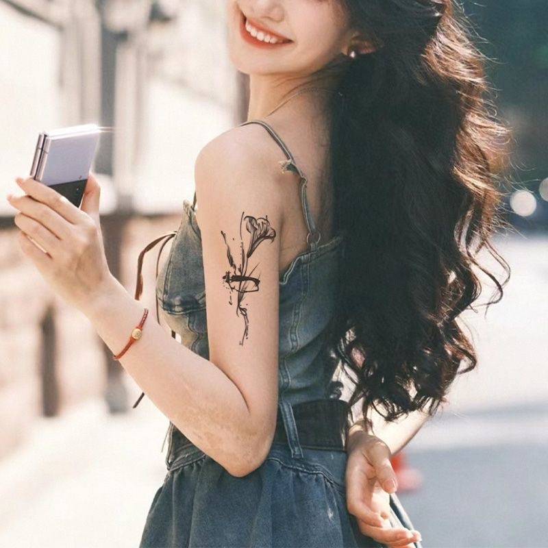 Hình Xăm Dán Tạm Thời Họa Tiết Cô Gái Gợi Cảm Chống Nước Trong 7 Ngày