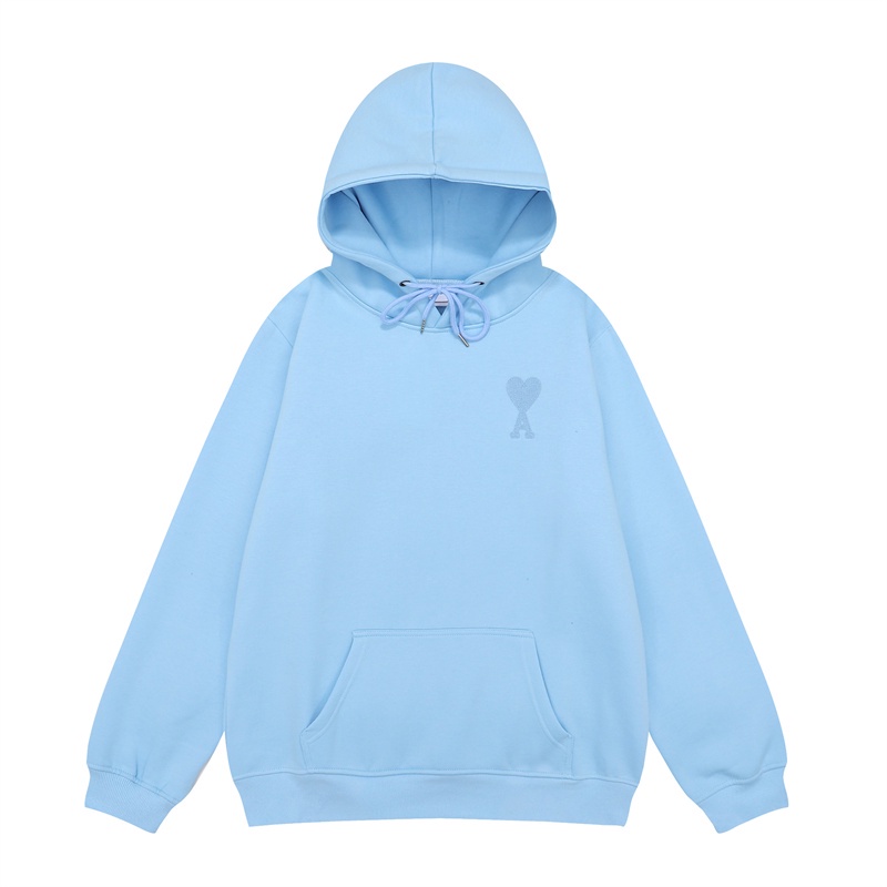 Áo Khoác Sweater Có Mũ Trùm Thêu Hình Trái Tim a8m8i-autumn Phong Cách Mỹ Xinh Xắn Phù Hợp Cho Cả Nam Và Nữ