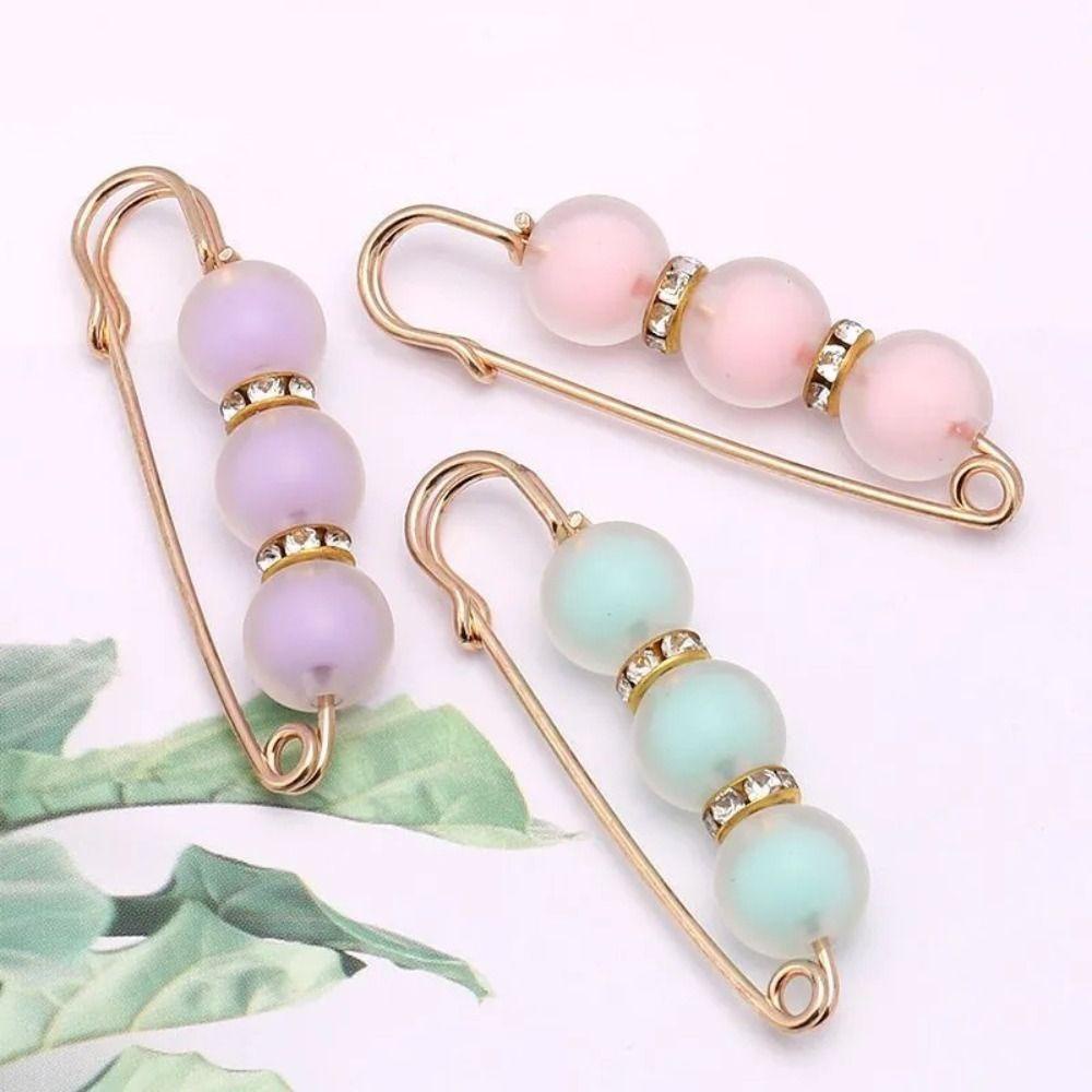 Leota Ghim Cài Áo Kim Loại Mặt Nhám Hình Chữ u Không Cần Khoan Lỗ Phong Cách Hàn Quốc Cho Quần Jean / Đám Cưới