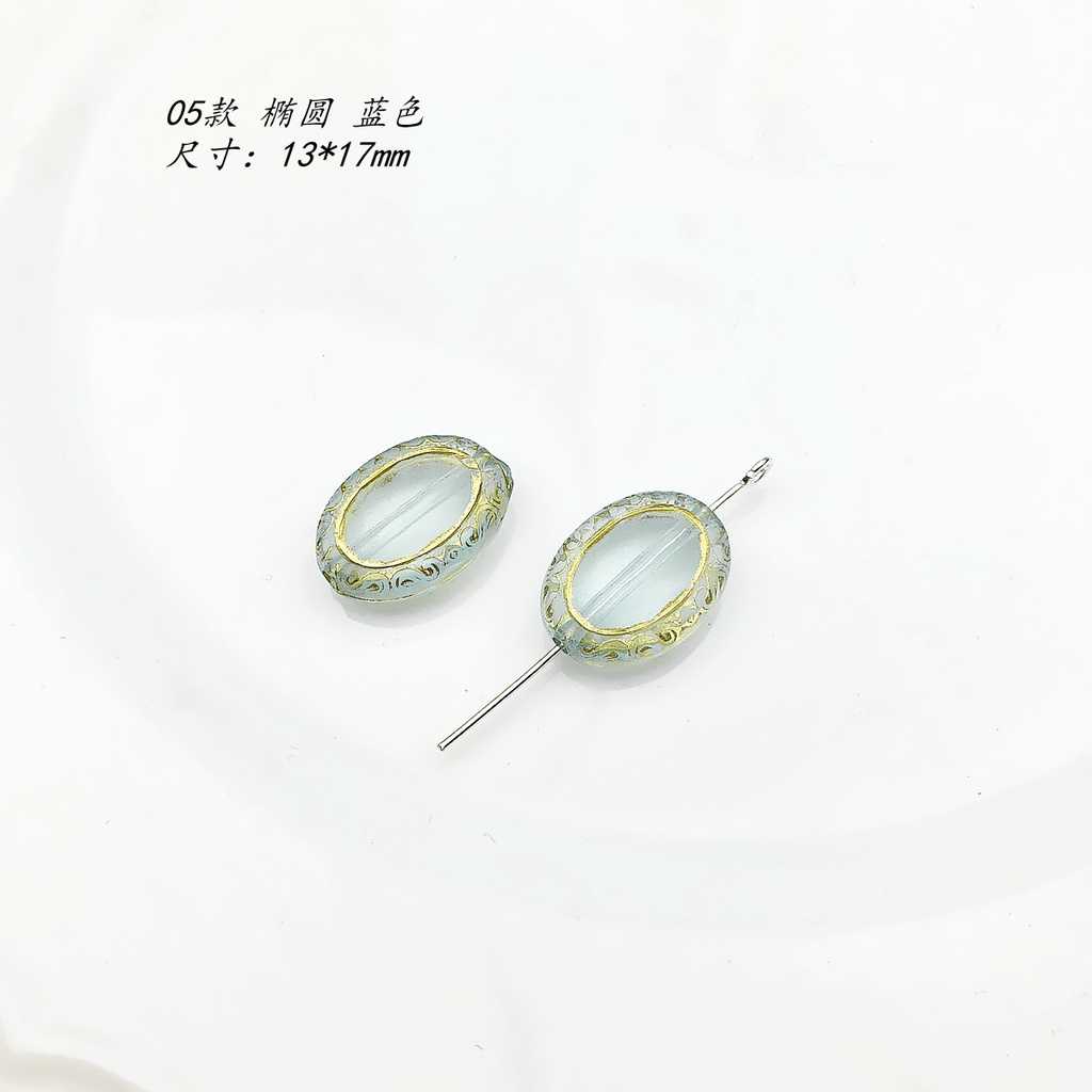 Gói Hạt Xỏ Hình oval Trong Suốt Dùng Làm Trang Sức diy