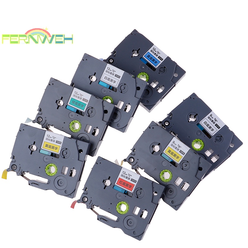 Cuộn Băng Nhãn 12mm 9mm tz-231 pt-e100b d210 Cho Máy In Cảm Ứng Anh Trai