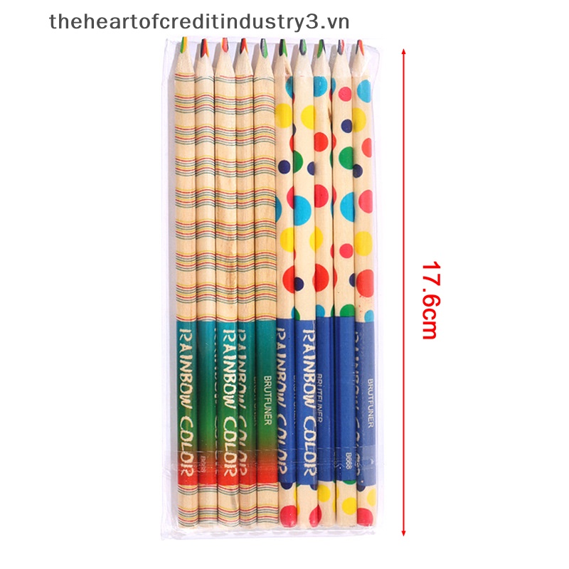 Set 10 Bút Chì Màu Bằng Gỗ diy Dễ Thương Chuyên Nghiệp