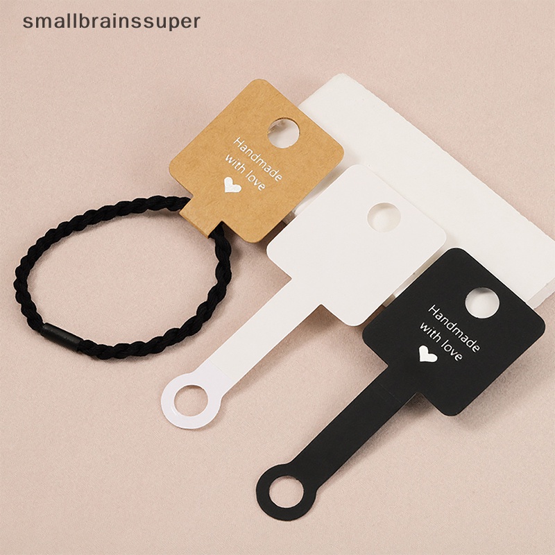 Smallbrainssuper Set 50 Thẻ Trưng Bày Trang Sức Tự Dính 4x10cm