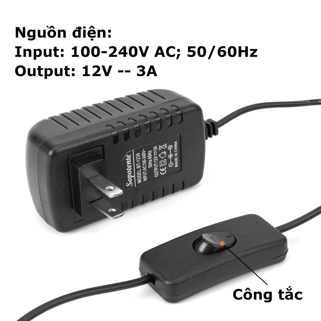Máy bơm nước mini 12v 15M 60W dùng cho máy cắt rãnh tường, thay nước bể cá