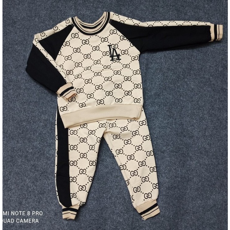 Bộ Quần Áo Dài Tay L.A Thu Đông Cho Bé Trai Bé Gái, Bộ Quần Áo Trẻ Em Mặc Nhà - BAOBAOKIDS