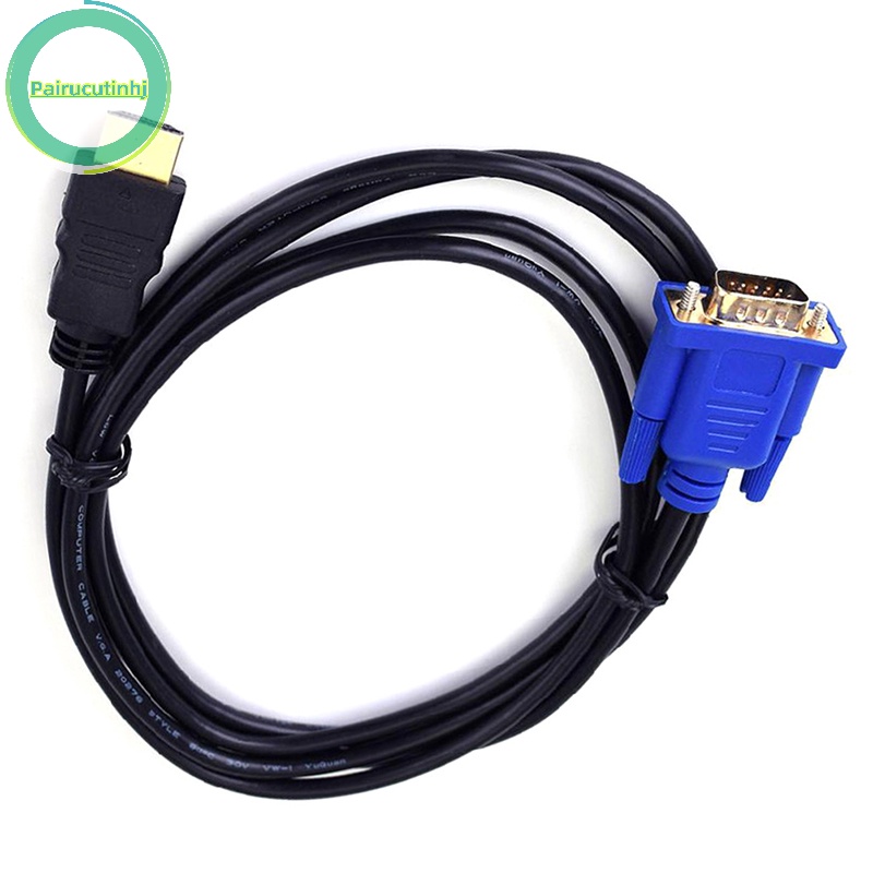 Dây Cáp Chuyển Đổi parucutin hdmi Đực Sang vga Đực Cho pc dvd 1080p hdtv 6ft vn