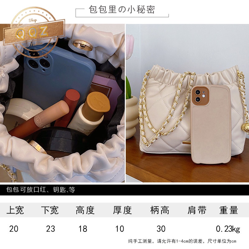 NO.1 Túi nữ đeo vai dây xich Túi xách Nữ đeo vai Chéo phong cách trẻ trung L91TILP