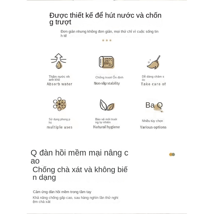 Thảm Chùi Chân Mềm Mại Thấm Hút Nước Chống Trượt Hình tom Và jerry