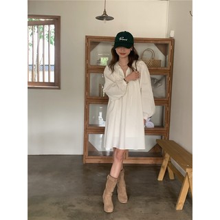 Suxi kiểu Pháp cổ điển ren chữ V dài tay dáng rộng dành cho nữ