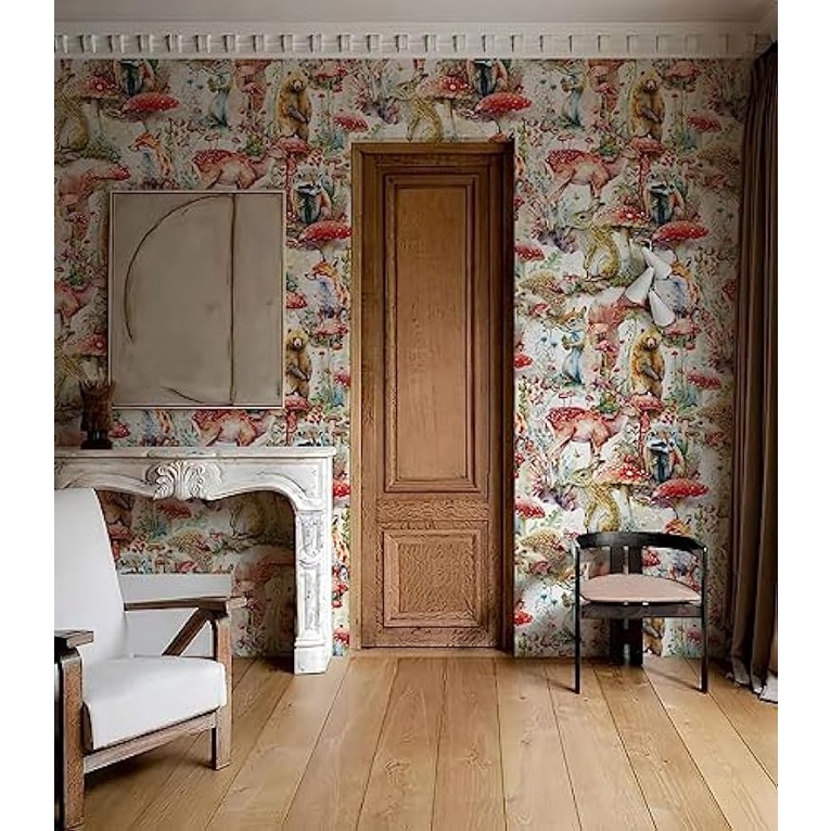 Giấy Dán Tường Hình Nấm Phong Cách boho Cho Phòng Ngủ / Phòng Tắm