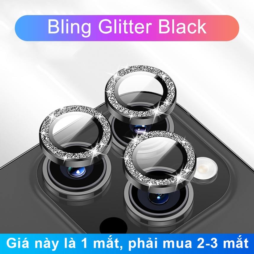 Vòng Kim Loại Bảo Vệ Ống Kính Máy Ảnh HD Cho iPhone 15 14 13 12 11 Pro Max / 15 14 Plus 13 12 Mini
