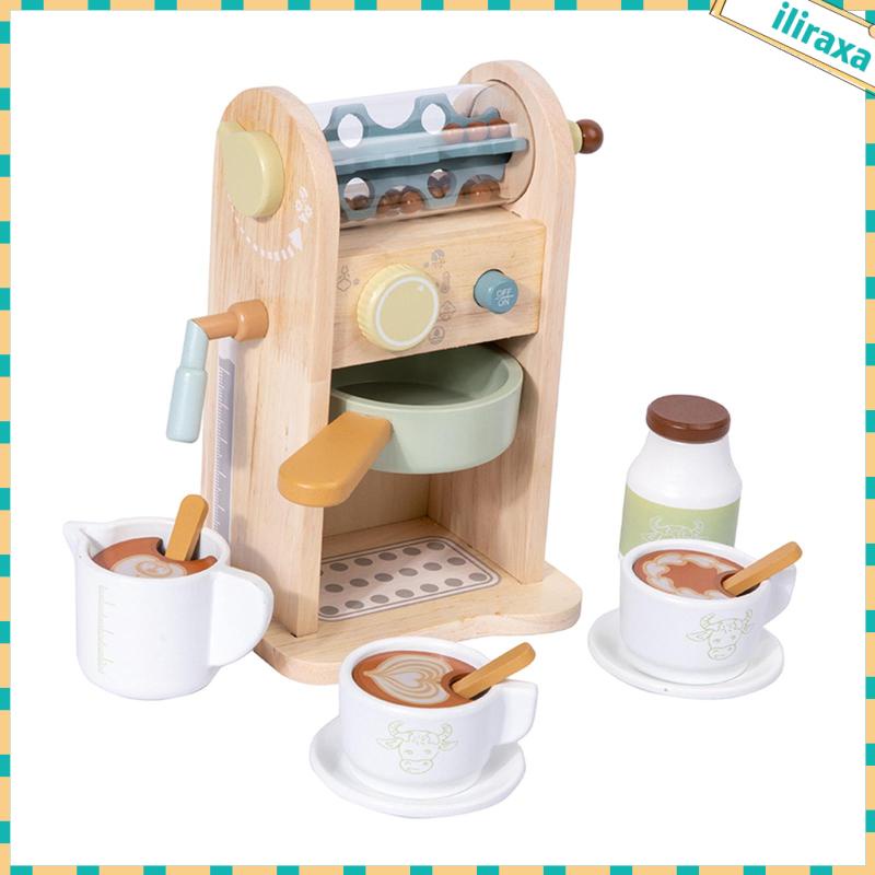 Bộ Đồ Chơi Máy Pha Cà Phê Bằng Gỗ Dành Cho Trẻ Em