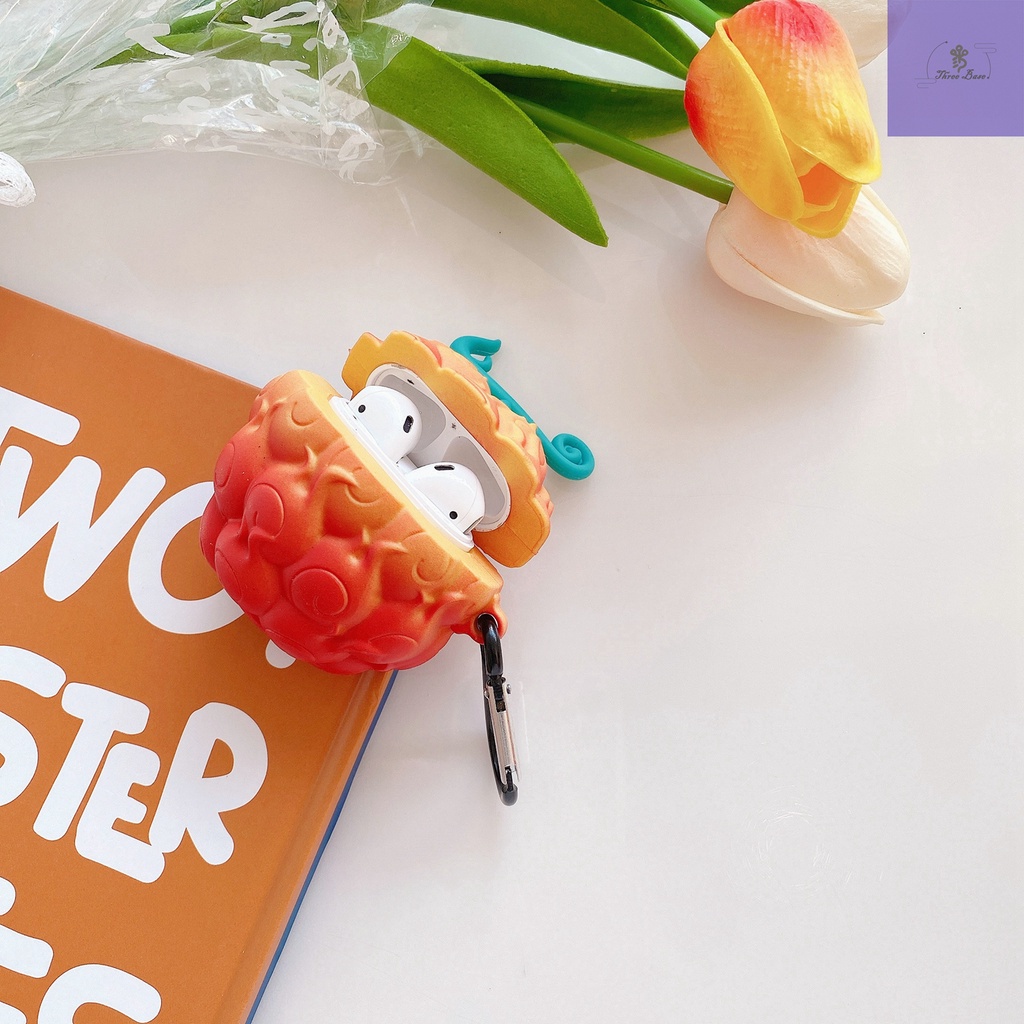 Vỏ Mềm Cho AirPods Hoạt Hình One Piece Luffy Ace Mera-mera Fruit Vỏ Mềm Freebuds 4i Vỏ AirPods Di Động Pro Cho Tai Nghe Bluetooth Không Dây Apple Homelove