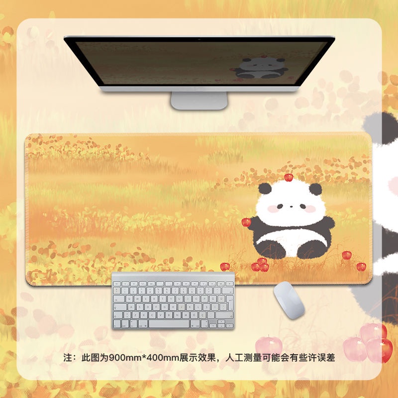 Dễ Thương Tấm Lót Chuột Và Bàn Phím Máy Tính Hình Gấu Trúc Chống Trượt