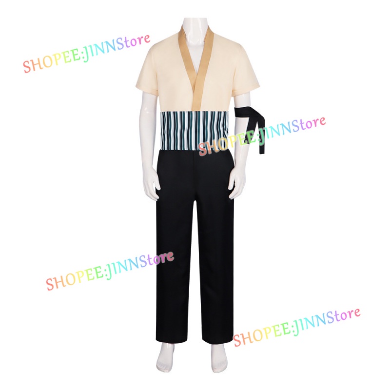 - Jn - Bộ Trang Phục Hóa Trang Nhân Vật Trực Tiếp Rosoa zoro Phiên Bản Trực Tiếp Một Mảnh / Một Mảnh / Thắt Lưng / Quần Áo Cho Nam xs-3xl