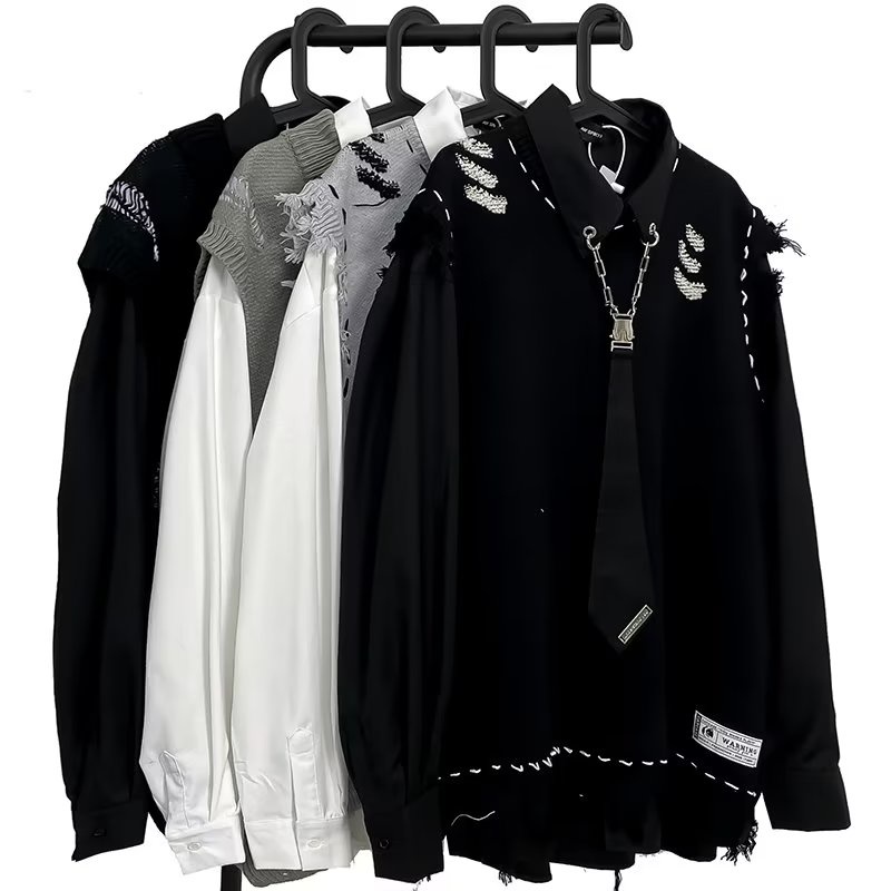 Áo sweater Sát Nách Kiểu Đường Phố Cá Tính Cho Nam Trang Phục Truyền Thống Đường Phố Cao Cấp