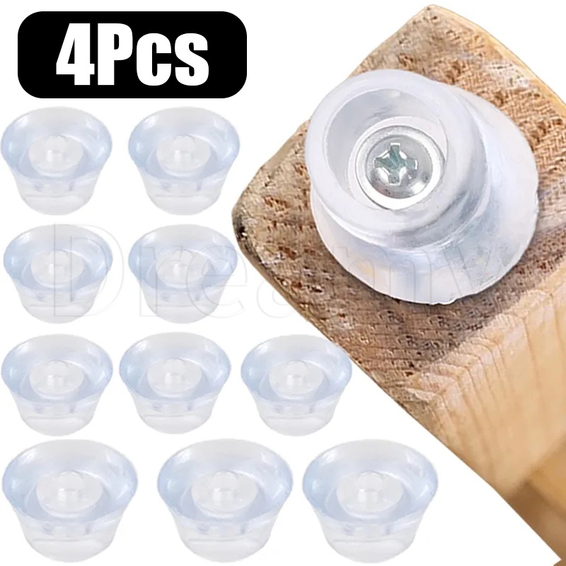 Bộ 4 Miếng Bọc Chân Ghế / Đồ Nội Thất Giảm Tiếng Ồn Chống Trượt Bằng Silicon Trong Suốt