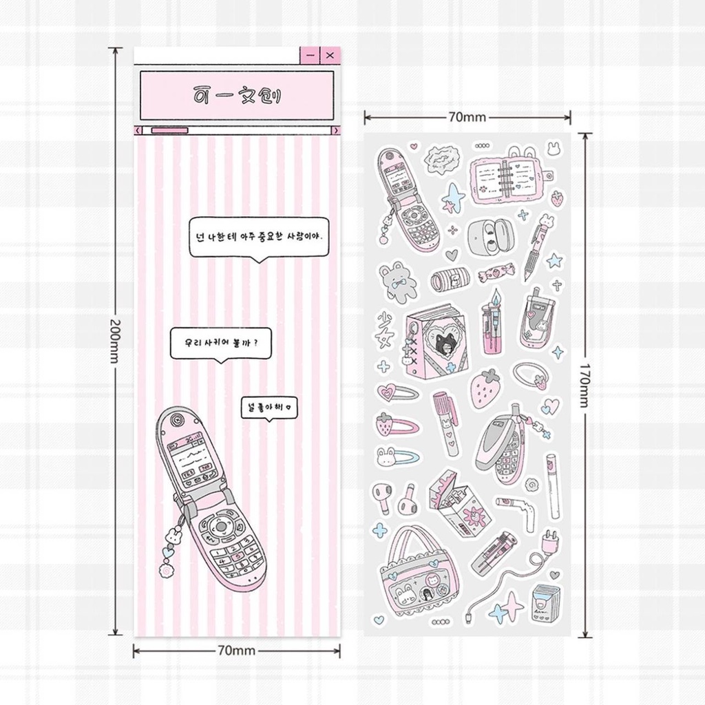 Nhãn Dán Trang Trí Sổ Tay Hình Công Chúa Dễ Thương diy