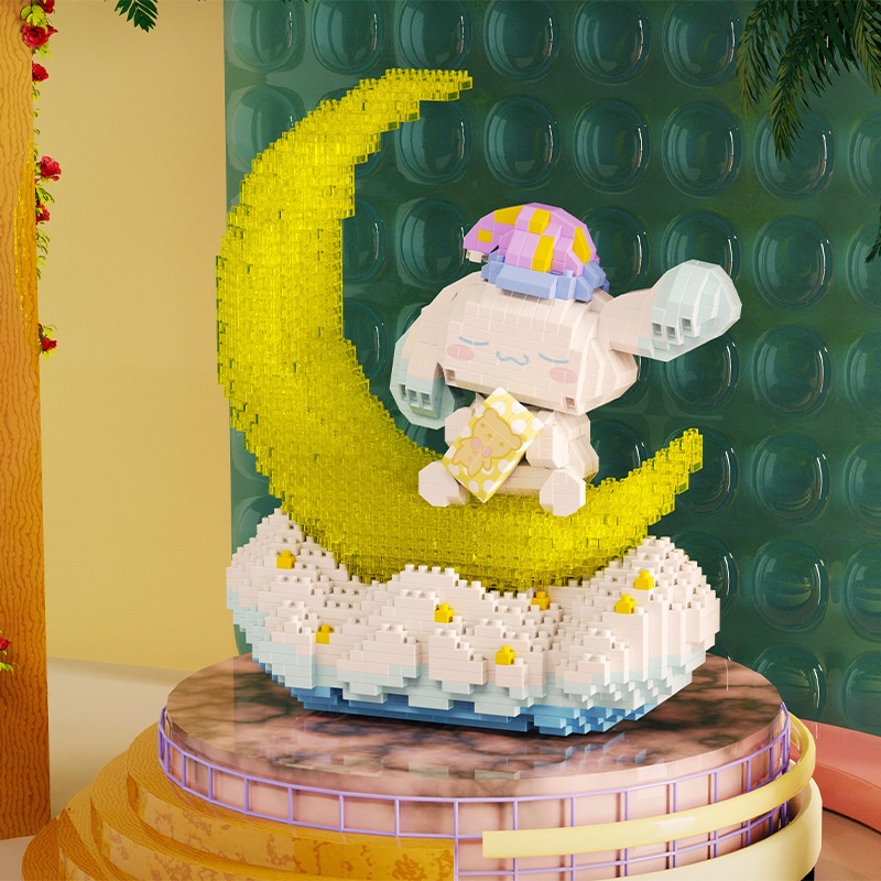 Đồ Chơi Lắp Ráp Bong Bóng Khí Nóng Hình Chú Chó / Mặt Trăng / Kỳ Lân Xinh Xắn