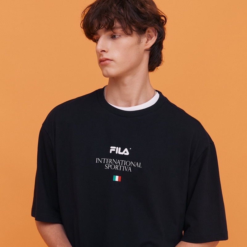 Áo Thun Oversize Tay Ngắn Thời Trang, Áo Phông Nam Nữ Fila International Sportiva Logo-250gsm - ROYAL T&T