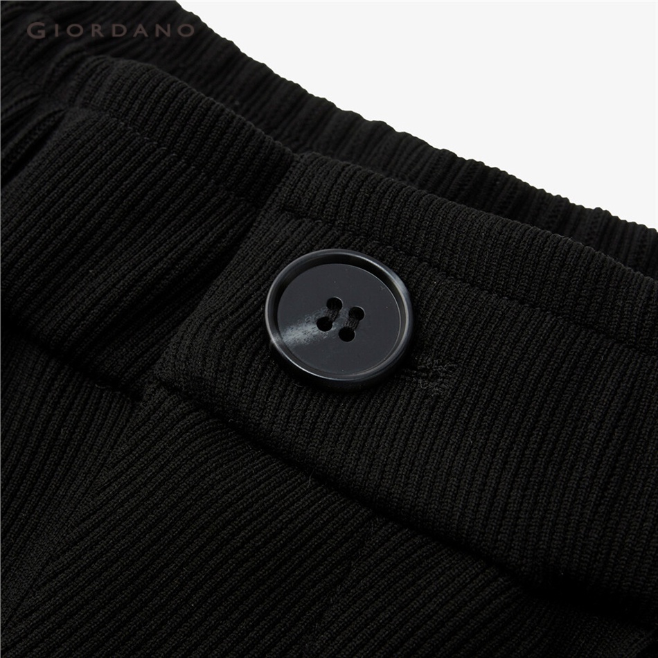 Quần ống rộng GIORDANO 18413916 lưng thun co giãn thời trang dành cho nữ