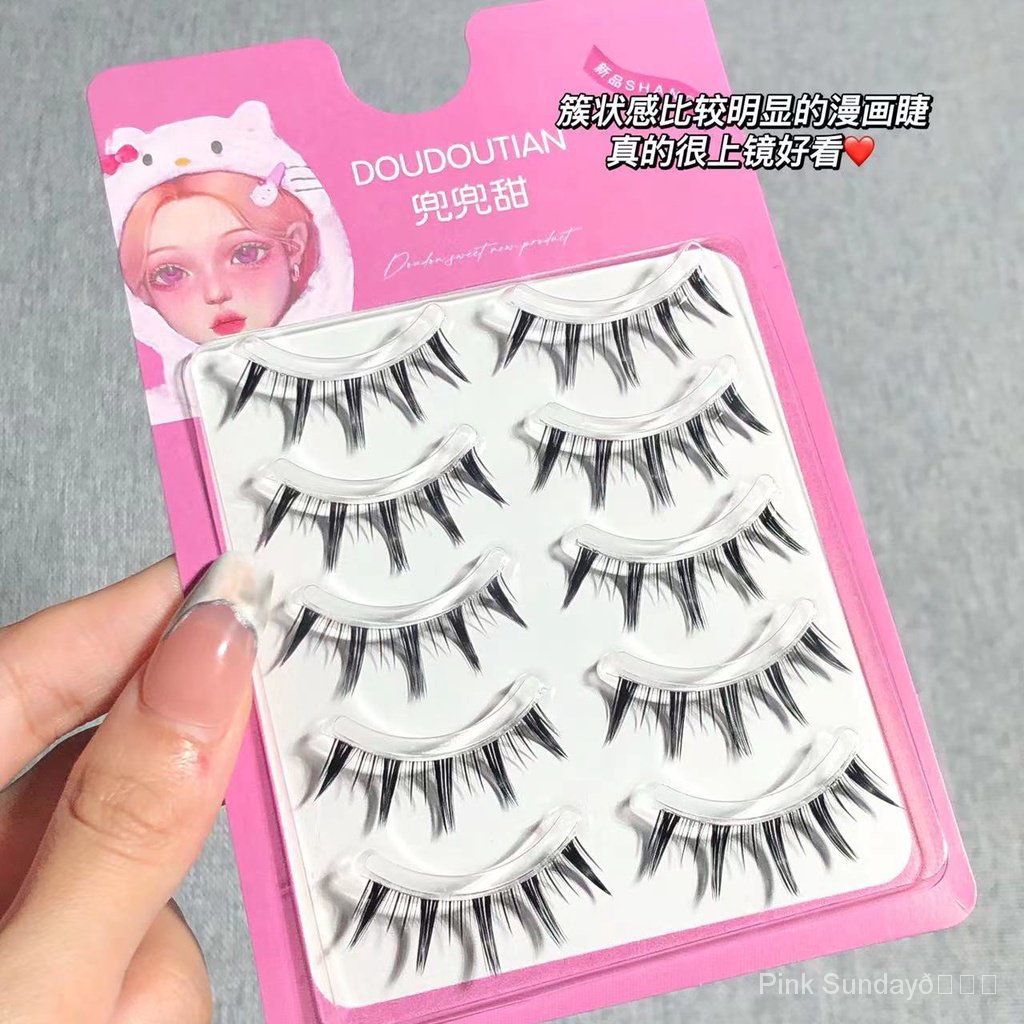 Tàu Tốc Độ Cao!Giao Hàng Miễn Phí!Một Mắt Đơn Khóa ~ Lông Mi Giả Truyện Tranh Búp Bê Truyện Tranh Dày Tự Nhiên Một Mảnh Gương Siêu Dày