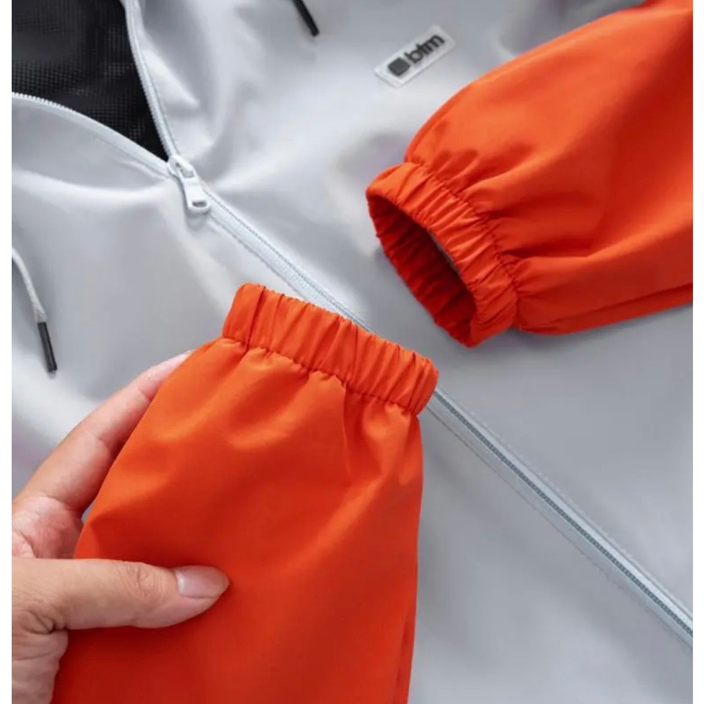 Áo Khoác Gió Nam Nữ 2 Lớp Cao Cấp Không Thấm Nước, Áo Gió Nữ 2 Lớp Có Khoá Túi, Nón Tháo Rời ELQ-05